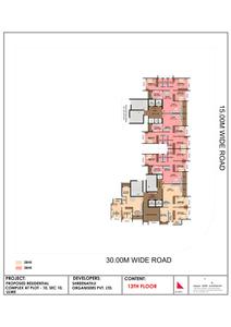 Image of 2400 Sq.ft 3 BHK Apartment / Flat for sale in Shreenathji Delta Riviera, Ulwe, Navi Mumbai for Rs. 46000000