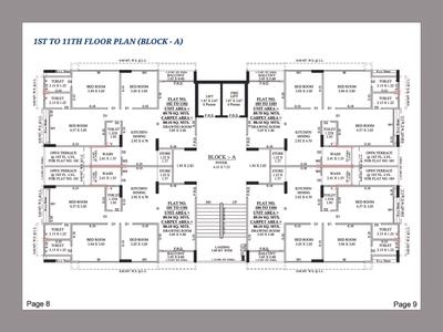 Image of 2088 Sq.ft 3 BHK Apartment / Flat for sale in Aarna Sky, Randesan, Gandhinagar for Rs. 9000000