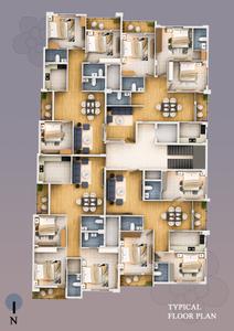 Image of 1773 Sq.ft 3 BHK Apartment / Flat for sale in Sukhyat Sai Rekha Enclave, Patrapada, Bhubaneswar for Rs. 11524500