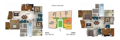 Image of 1750 Sq.ft 3 BHK Apartment / Flat for sale in Citilights Blessings, Kelambakkam, Chennai for Rs. 10000000
