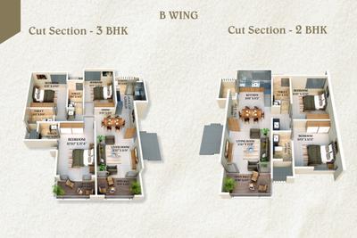 Image of 1227 Sq.ft 2 BHK Apartment / Flat for sale in Venkatesh Lake Town D 6 Wing A And B, Katraj, Pune for Rs. 17300000