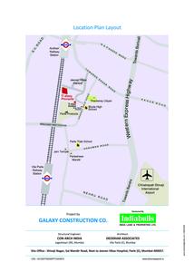 Image of 735 Sq.ft 2 BHK Apartment / Flat for sale in Galaxy Pinnacle, Vile Parle East, Mumbai for Rs. 22500000