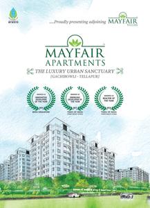 Image of 1825 Sq.ft 3 BHK Apartment / Flat for sale in Green Mark Mayfair Apartments, Osman Nagar, Hyderabad for Rs. 16200000