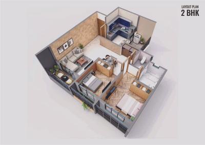 Image of 479 Sq.ft 1 BHK Apartment / Flat for sale in Sai Mldc Yashwant Orchid Phase II, Nalasopara East, Nala Sopara for Rs. 4405000