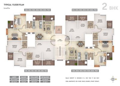 Image of 1100 Sq.ft 2 BHK Apartment / Flat for sale in Balaji Serenity, Baner, Pune for Rs. 11000000