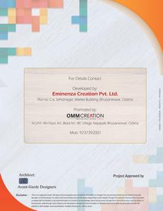 Image of 1278 Sq.ft 3 BHK Apartment / Flat for sale in Eminenza Elite, Hanspal, Bhubaneswar for Rs. 10700000
