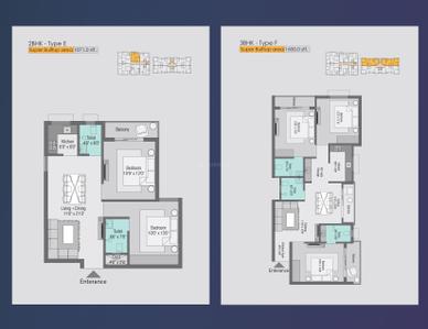 Image of 1600 Sq.ft 3 BHK Apartment / Flat for sale in Jagannath Sai Prateek, Ghatikia, Bhubaneswar for Rs. 9600000