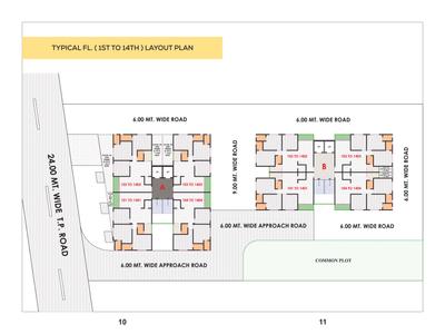 Image of 1845 Sq.ft 3 BHK Apartment / Flat for sale in Shivay Signature Elena, Zundal, Ahmedabad for Rs. 6800000