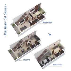 Image of 1450 Sq.ft 3 BHK Villa for sale in Navkar Woods, Deolali, Aurangabad for Rs. 7200000