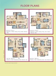 Image of 1080 Sq.ft 2.5 BHK Apartment / Flat for sale in Ajnara Integrity Phase 1, Raj Nagar Extension, Ghaziabad for Rs. 8500000