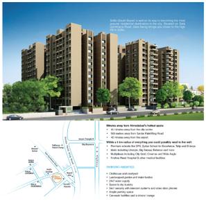 Image of 1860 Sq.ft 3 BHK Apartment / Flat for sale in Gala Swing, South Bopal, Ahmedabad for Rs. 12800000
