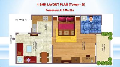 Image of 1990 Sq.ft 3 BHK Apartment / Flat for sale in GTM Forest Lavana, Mohkampur, Dehradun for Rs. 13500000