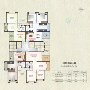 Image of 610 Sq.ft 1 BHK Apartment / Flat for sale in Mont Vert Blue Bells, Pashan, Pune for Rs. 5500000