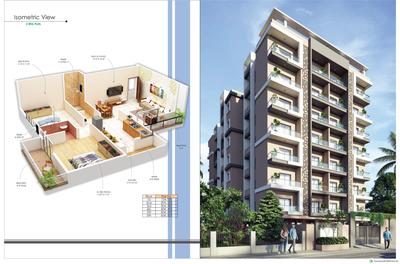 Image of 1500 Sq.ft 3 BHK Apartment / Flat for sale in Monarch Height 5, Besa, Nagpur for Rs. 6300000