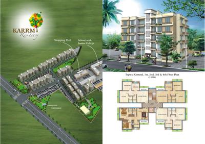 Image of 475 Sq.ft 1 BHK Apartment / Flat for sale in Karrm Residency, Shahapur, Thane for Rs. 2000000