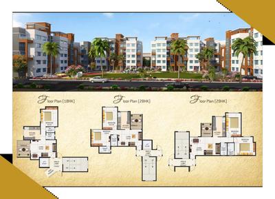 Image of 726 Sq.ft 1 BHK Apartment / Flat for sale in Proviso Sai Proviso County, Shirdhon, Navi Mumbai for Rs. 4600000