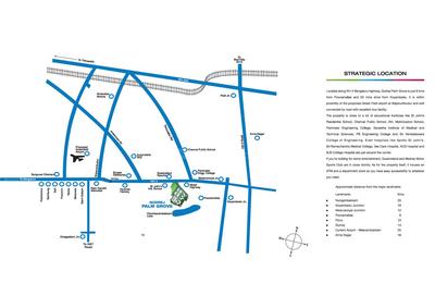 Image of 1194 Sq.ft 2 BHK Apartment / Flat for sale in Godrej Palm Grove, Chembarambakkam, Chennai for Rs. 7000000