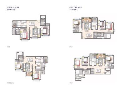Image of 980 Sq.ft 2 BHK Apartment / Flat for sale in Lodha Bellagio Tower C, Powai, Mumbai for Rs. 38000000