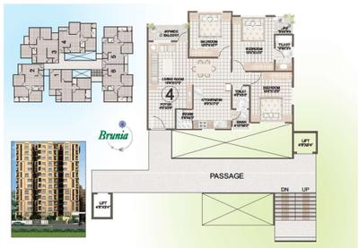 Image of 1150 Sq.ft 2 BHK Apartment / Flat for sale in Heaven Green Heaven, Bhayli, Vadodara for Rs. 2800000