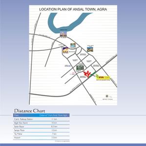 Image of 220 Sq.ft Residential Plot / Land for sale in Ansal Town Agra Phase III, Jaipuria, Agra for Rs. 10160000