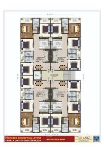 Image of 650 Sq.ft 1 RK Apartment / Flat for sale in Titania Residency , Phi IV, Greater Noida for Rs. 4200300