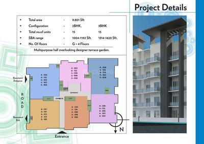 Image of 1420 Sq.ft 3 BHK Apartment / Flat for sale in Srinidhi Aashritha, Amrutahalli, Bengaluru for Rs. 8800000
