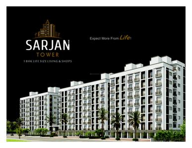 Image of 350 Sq.ft 1 BHK Apartment / Flat for sale in Sakshi Sarjan Tower, Jalaram Nagar, Ankleshwar for Rs. 1600000