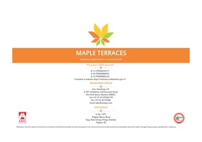 Image of 500 Sq.ft 1 BHK Apartment / Flat for sale in Axis Maple Terraces Building No B 11, Palghar, Mumbai for Rs. 2500000