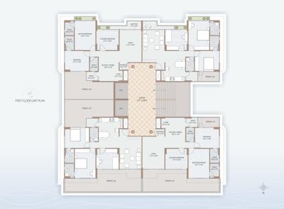 Image of 1935 Sq.ft 3 BHK Apartment / Flat for sale in Lake Abode, Vaishno Devi Circle, Ahmedabad for Rs. 6815000