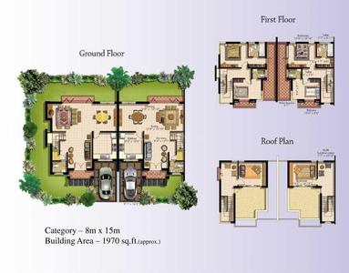 Image of 1500 Sq.ft 2 BHK Villa for sale in USE Kolkata West International City, Kona, Howrah for Rs. 4000000