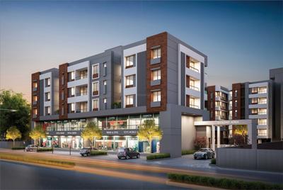 Image of 600 Sq.ft 3 BHK Apartment / Flat for sale in Avadh Atria, Atladara, Vadodara for Rs. 2500000