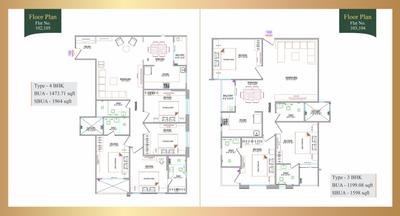 Image of 1200 Sq.ft 3 BHK Apartment / Flat for sale in The City Park, Mansarovar, Jaipur for Rs. 5500000