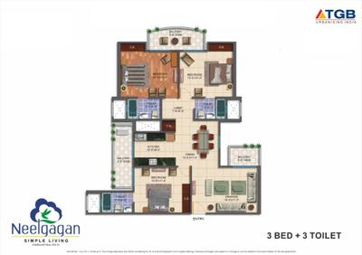 Image of 1710 Sq.ft Residential Plot / Land for sale in TGB Neelgagan, Siddharth Vihar, Ghaziabad for Rs. 16150000