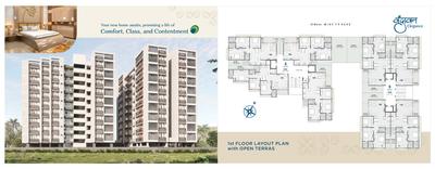 Image of 1007 Sq.ft 3 BHK Apartment / Flat for sale in Radhe Vrundavan Elegance, Chanakyapuri, Ahmedabad for Rs. 10800000