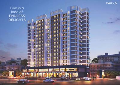 Image of 895 Sq.ft 2 BHK Apartment / Flat for sale in Shri Krishna Trident Towers, Badlapur East, Badlapur for Rs. 4500000