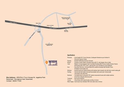 Image of 702 Sq.ft 2 BHK Independent House for sale in Krupalu Town Houses, Karamsad, Anand for Rs. 3700000