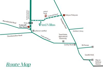 Image of 2250 Sq.ft 3 BHK Villa for sale in KS Atti Villas, Vadavalli, Coimbatore for Rs. 24000000