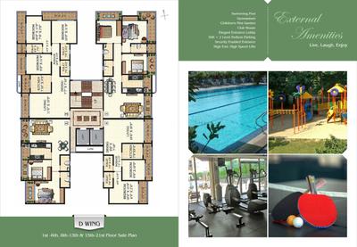 Image of 850 Sq.ft 2 BHK Apartment / Flat for sale in Neminath Heights, Mira Road East, Mira Bhayandar for Rs. 10500000