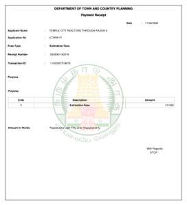 Image of 438 Sq.ft Residential Plot / Land for sale in Temple TCBC Gardens, Kalligudi, Madurai for Rs. 500000