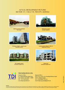 Image of 1200 Sq.ft 2 BHK Builder Floor for sale in TDI Casa Floors, Sector 118, Mohali for Rs. 5990000