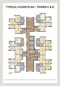Image of 850 Sq.ft 2 BHK Apartment / Flat for sale in Raymond Ten X Habitat Raymond Realty Tower D, Thane West, Thane for Rs. 14500000