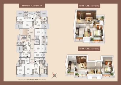 Image of 825 Sq.ft 1 BHK Apartment / Flat for sale in SM Ganesha, Ulwe, Navi Mumbai for Rs. 6500000