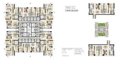 Image of 1488 Sq.ft 3 BHK Apartment / Flat for sale in Three ICC A Wing, Wadala, Mumbai for Rs. 65000000