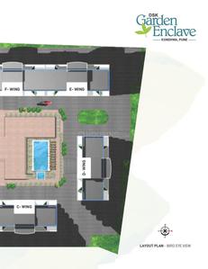Image of 1250 Sq.ft 2 BHK Apartment / Flat for sale in DSK Garden Enclave, Kondhwa, Pune for Rs. 8500000