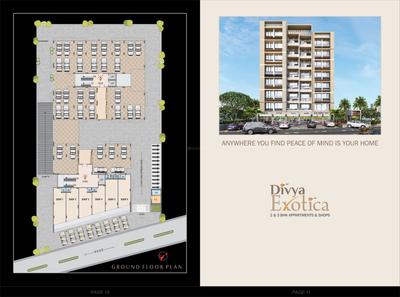 Image of 1260 Sq.ft 2 BHK Apartment / Flat for sale in Yash Divya Exotica, Gota, Ahmedabad for Rs. 6800000