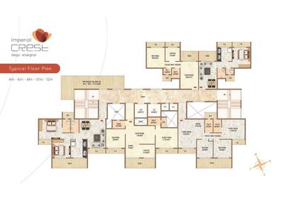 Image of 1083 Sq.ft 2 BHK Apartment / Flat for sale in Imperial Crest, Taloja, Navi Mumbai for Rs. 7200000