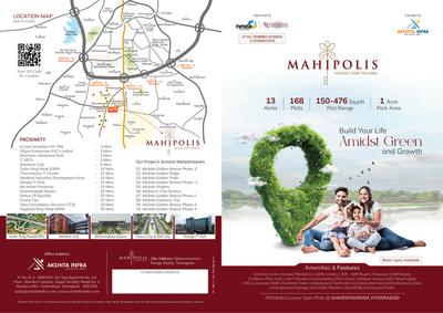 Image of 180 Sq.ft Residential Plot / Land for sale in Akshita Mahipolis, Maheshwaram, Hyderabad for Rs. 4670900