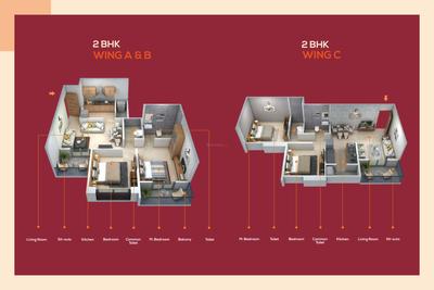 Image of 980 Sq.ft 2 BHK Apartment / Flat for sale in Choice Goodwill Fabian, Lohegaon, Pune for Rs. 6500000