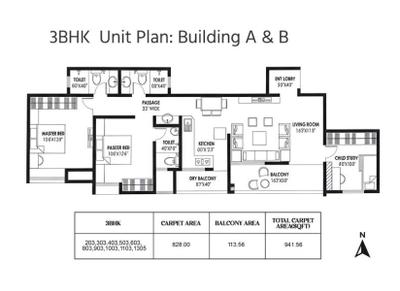 Image of 1040 Sq.ft 2 BHK Apartment / Flat for sale in Adya Alcove, Wakad, Pune for Rs. 10300000