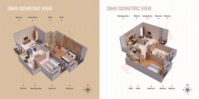 Image of 993 Sq.ft 2 BHK Apartment / Flat for sale in Taj MS Majestic, Bhilgaon, Nagpur for Rs. 3700000